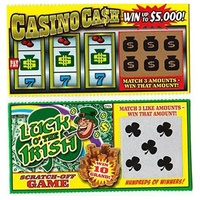 Carte à gratter personnalisée pour loterie de casino, impression numérique, carte de gagnant avec logo personnalisé, billets de loterie à gratter