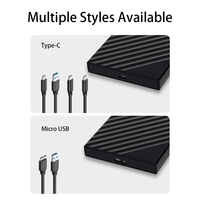 Casing Hard Disk Drive Grosir 2.5" HDD Enclosure Eksternal Portabel USB 3.0 2.5inch SATA USB C Stok Carcasa Para Disco 2.5"