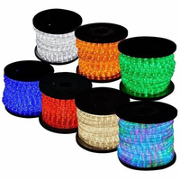 Cuerda de luz impermeable para exterior, material de PVC IP65, Luces de decoración de Festival, transparente, gran oferta