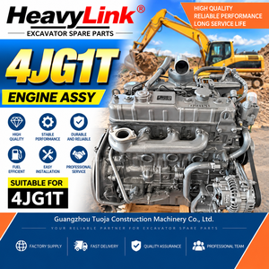 Conjunto de Motor Diésel 4JG1T para Excavadora Isuzu, Unidad de Potencia de Repuesto, Piezas de Maquinaria de Construcción - Product Image 5