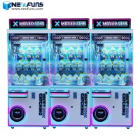 Neofuns Machine à griffes en métal de 21 pouces, à monnayeur, jeu de griffes d'arcade pour la rédemption de prix, avec lecteur de billets et lecteur de cartes de crédit