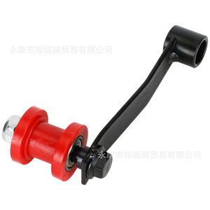 Tendeur de chaîne Fvrit Atv avec support noir, rouleau rouge, pièce de réparation en acier pour moto tout-terrain et buggy de plage - Product Image 4