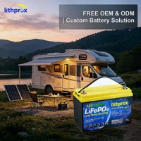 Batería LiFePO4 12V 150AH de Grado Profesional para Camping, Celdas de Ciclo Profundo 6000+, RV, RS485, BMS Inteligente, Conector Anderson, CE, RoHS, IP67, 10 Años de Garantía