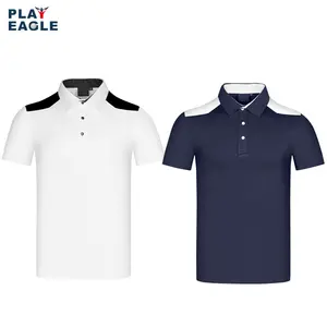 Golf bekleidung Kurzarm Herren Regular Fit Quick-Dry Golf Polo Shirt