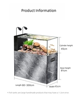 Acuario con Bombas de Agua 2026, Mueble sin Marco, Vidrio Ultra Transparente, Acuario Decorativo, Separador de Ambientes, Tanque con Sump