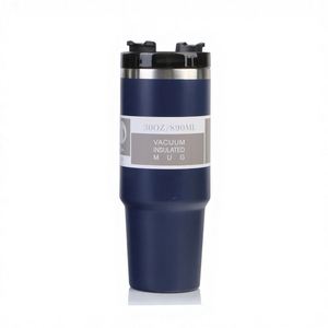 Wholesale Large Capacity 20Oz 30Oz Custom Stainless Steel Vacuum Insulated Water <b>Bottle</b> Tumbler Flask With Straw - Product Image 1