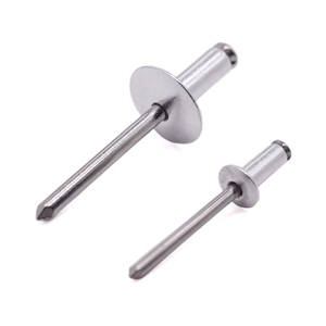 Remache ciego de aluminio de cabeza redonda de extremo abierto OEM Dongguan para muro cortina M2.4 M3 M3.2 M3.6 M4 M5 - Product Image 1