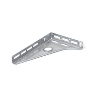 Support triangulaire de type A pour installation de porte de garage, plaque de montage d'angle en acier galvanisé pour rail et roulement, 279,5x184,5mm