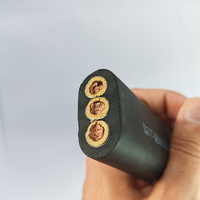 Huaqi Maßgefertigtes 3x25mm 450/750V EPR-Isoliertes Neopren-Ummanteltes Flaches Wasserdichtes Kupferkern-Tauchpumpenkabel OEM