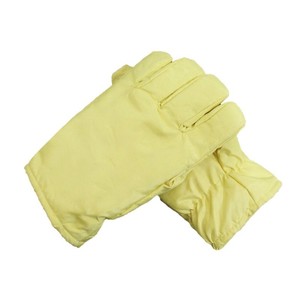 ถุงมือห้องคลีนรูมจุนมู S1252 26 ซม. 500C ทนความร้อน ป้องกันไฟฟ้าสถิต สีเหลืองบริสุทธิ์ สำหรับการผลิตเซมิคอนดักเตอร์ - Product Image 4