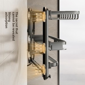 <span class=keywords><strong>Toallero</strong></span> Plegable Blanco Crema, <span class=keywords><strong>Toallero</strong></span> de Pared con <span class=keywords><strong>Taladro</strong></span> - Instalación <span class=keywords><strong>sin</strong></span> Perforaciones - Product Image 3