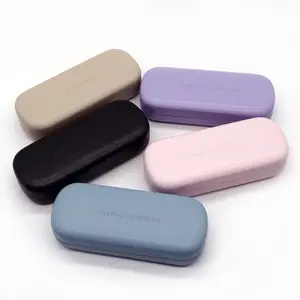 Custom Logo Multicolor PU Glasses Case Optical Eyewear Storage Box Leather Portable Handmade Eyewear Case