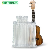 Protection des marchandises transparente, emballage de protection gonflable, sac à colonne d'air pour l'emballage de guitare, rembourrage