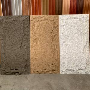 Panneaux muraux 3D en PU imitation <span class=keywords><strong>pierre</strong></span>, imperméables, colorés, pour projets hôteliers, revêtement mural de luxe pour la décoration intérieure des hôtels - Product Image 1