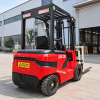 Chariot élévateur électrique Li-ion haute tension à quatre roues de 2,5, 3 et 3,5 tonnes, hauteur de levage de 3000, 4000 et 5000 mm, certifié CE