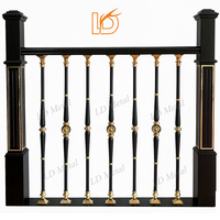 Vente en gros usine : Balustre d'escalier rond de luxe en alliage d'aluminium et de magnésium de haute qualité, tige métallique pour garde-corps intérieur