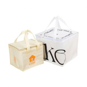 Bolsa Térmica Reutilizable de Aluminio con Logotipo Personalizado para Aislamiento de Pasteles, Almuerzo, Mantener Fresco, Bolsa Aislante para Entrega de Alimentos - Product Image 6