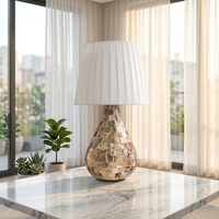 Nouvelle lampe de bureau de luxe haut de gamme en cristal PC, design moderne et simple, couleur beige, avec LED haute luminosité