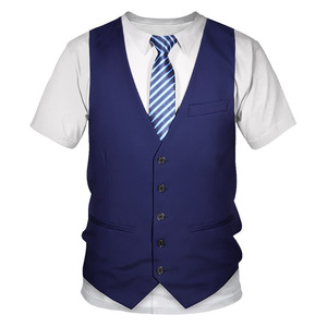 Camiseta Impresa en 3D, Estilo Informal, Cuello Redondo, Diseño de Payaso, Manga Corta, Divertida, para Hombre - Product Image 3