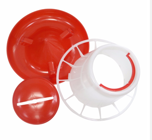 1.5Kg 3Kg 6Kg 9Kg 12Kg Máy Cho Gà Ăn Và Uống Bằng Nhựa Màu Đỏ Và Trắng Cho Gia Cầm Có Tay Cầm Và Vỏ Bọc - Product Image 4