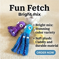 Jouet en peluche pieuvre pour animaux de compagnie - Résistant aux morsures - Fonction de grincement - Parfait pour le jeu interactif et les soins dentaires pour chiens et chats