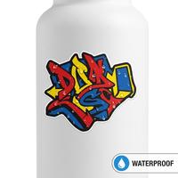 Impresión de pegatinas con logotipo troqueladas para exteriores, pegatinas impermeables de PVC/vinilo