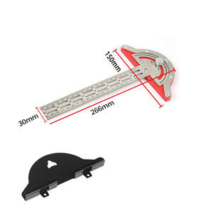 Menuisiers bord qualité industrielle bricolage outils de mesure en alliage d'aluminium règle d'<span class=keywords><strong>angle</strong></span> dessin au trait jauge de marquage pour outils à main - Product Image 2