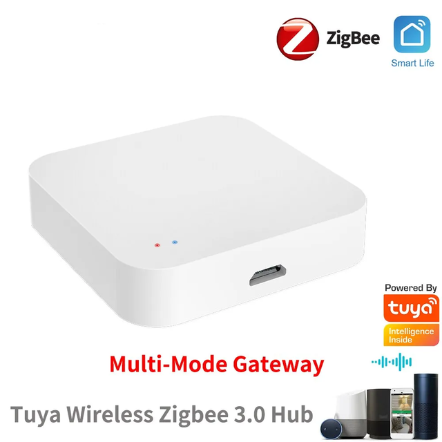 Tuya Smart Hub ZigBee Mesh Gateway Bridge WiFi APP Wireless Smart Life Compatible with Alexa Voice Google Home Remote Control