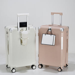 Groothandel 2024 Nieuwe <span class=keywords><strong>Abs</strong></span> Aluminium Frame Bagageset Met Metalen <span class=keywords><strong>Trolley</strong></span> Tas Voor Handbagage 20 Inch - Product Image 2