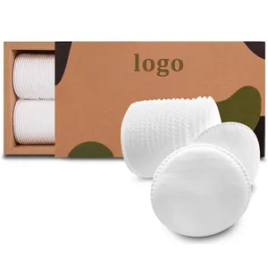 Tampons démaquillants ronds en coton non pelucheux respectueux de l'environnement-à utiliser comme applicateur de maquillage, dissolvant de vernis à ongles avec boîte