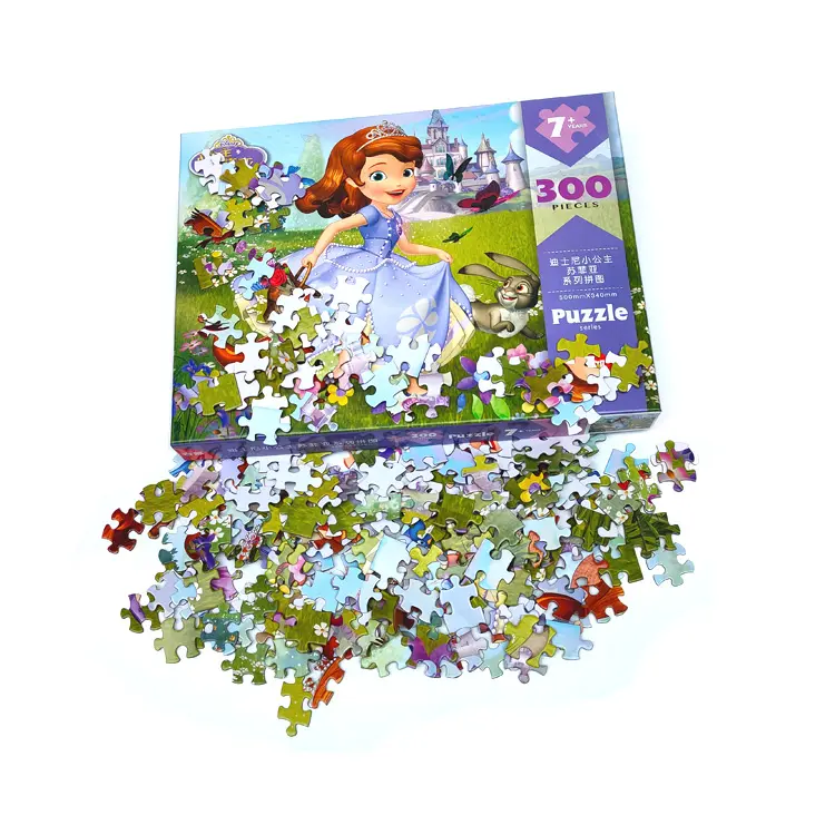 300 Piece OEM Branded Princess Jigsaw Puzzles for 7 year olds Children