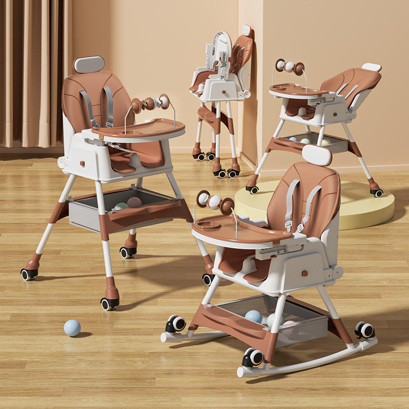 Silla de Comedor Barbie Star, Estilo Caballito de Madera, Azul.