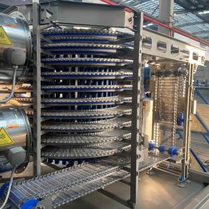 Congelador Rápido de Doble Espiral IQF para Carne, Aves y Alimentos Preparados |   Línea de Producción de Congelación Industrial Personalizable y Lista para Usar - Product Image 2