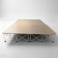 Plateforme de scène portable en aluminium pour mariages et spectacles musicaux, utilisation intérieure/extérieure