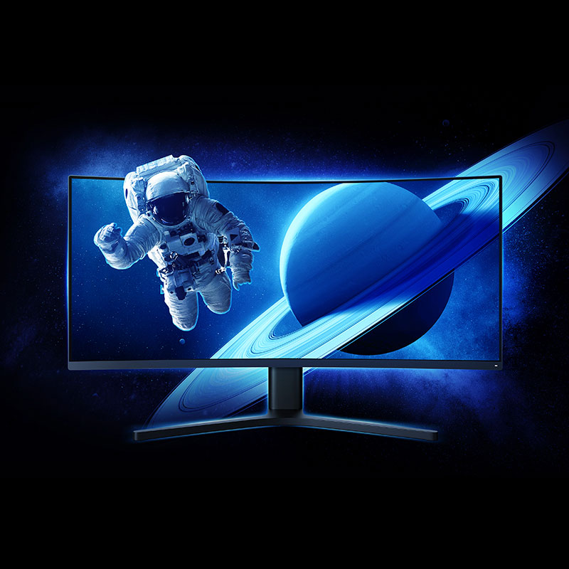 Xiao-mi 34 Inch Curved Gaming Monitor, WQHD 3440x1440, 144Hz, 4ms