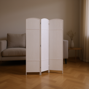 Pantalla de Privacidad Plegable de 3 Paneles, Divisor de Habitaciones Moderno de Tela Opaca - Product Image 2