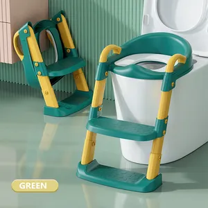 3 in1トイレトレーニングシート幼児用便座、ステップスツールラダー付きベビーキッズ