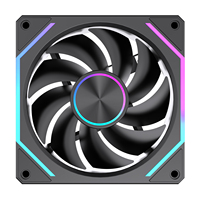 Ventilateur de refroidissement CPU RGB 120 mm télécommandé LOVINGCOOL avec roulement fluide et éclairage RGB, ventilateur CPU haut de gamme à roulement céramique