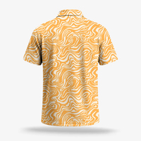 Polo personnalisé pour homme OEM, design graphique personnalisé, imprimé, manches courtes, chemise décontractée d'été, polo de performance, vêtements d'extérieur