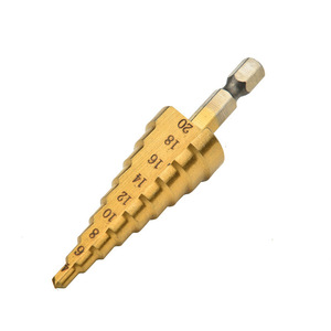 Diy 3Pc Hex Shank Imperial <b>Step</b> <b>Drill</b> Set 3-12 4-20 4-12 High Speed Steel For Metal Wood Plastic - Product Image 4