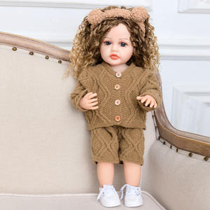 Poupée Reborn réaliste Yeezwood 22 pouces en silicone et vinyle, parlante (russe, espagnol, arabe), pour filles - Product Image 3