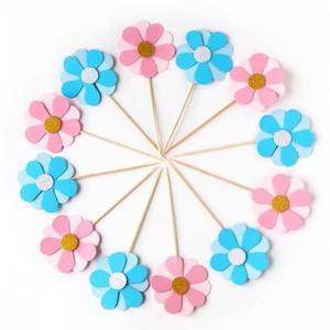 6 Flores Pequeñas Rosadas para Decoración <span class=keywords><strong>de</strong></span> <span class=keywords><strong>Pastel</strong></span> <span class=keywords><strong>de</strong></span> <span class=keywords><strong>Cumpleaños</strong></span>, Pétalos <span class=keywords><strong>de</strong></span> <span class=keywords><strong>Girasol</strong></span>, Adornos para Repostería - Product Image 5