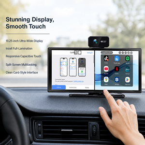 10,25 Zoll Kabelloses CarPlay & Android Auto Tragbares Auto-Display Rückfahrkamera <span class=keywords><strong>MP3</strong></span>/MP4-Player SD-Karte - Product Image 6