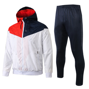 แจ็กเก็ตกันลมสำหรับผู้ชาย2021 2022เสื้อกันลมฝึกฟุตบอลแบบไทย - Product Image 1