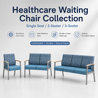 Ensemble de sièges pour hall d'hôpital commercial, canapé de réception en cuir de qualité médicale pour salle d'attente, fauteuil de clinique, OEM ODM