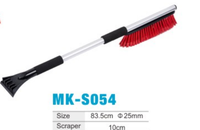 Brosse à neige pour voiture avec manche long de 83,5 cm et grattoir à glace de 10 cm, poils en PVC durables, pelle à neige pour voiture
