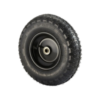 Roues pneumatiques robustes haute pression Caldwell avec chambre à air en caoutchouc butyle 4 plis, roulements à billes de précision scellés, robustes