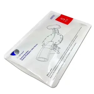 Pabrik langsung 20ml 30 ml tahan kelembaban aluminium Foil 3 sisi segel tas datar untuk kemasan kosmetik dengan Logo kustom