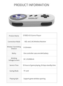 SF900 Mini <span class=keywords><strong>Consola</strong></span> de Juegos de 16 Bits, 926 Juegos Clásicos <span class=keywords><strong>Retro</strong></span>, Controlador Inalámbrico, Consolas de Videojuegos para <span class=keywords><strong>SNES</strong></span> - Product Image 3