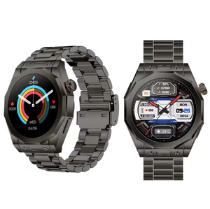 <span class=keywords><strong>Reloj</strong></span> Inteligente Z18MAX, Estilo Ejecutivo, Llamadas Bluetooth, Monitor de Ritmo Cardíaco, Acero Inoxidable, Resistente al Agua, para Hombre - Product Image 1